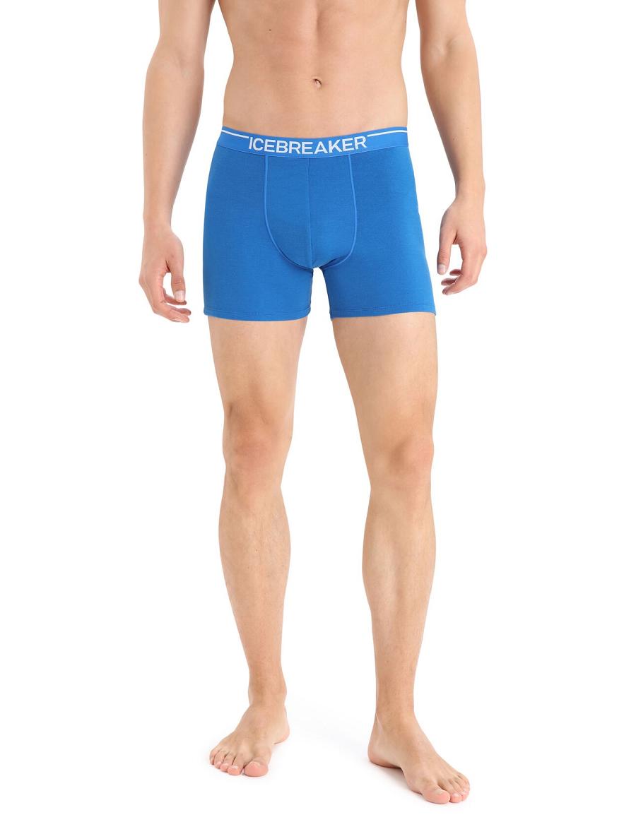 Icebreaker Merino Anatomica Boxers Férfi Fehérnemű Kék | HU 1311TCEV